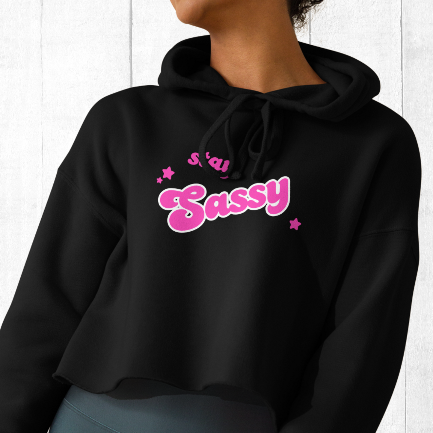 Stay Sassy Crop Hoodie